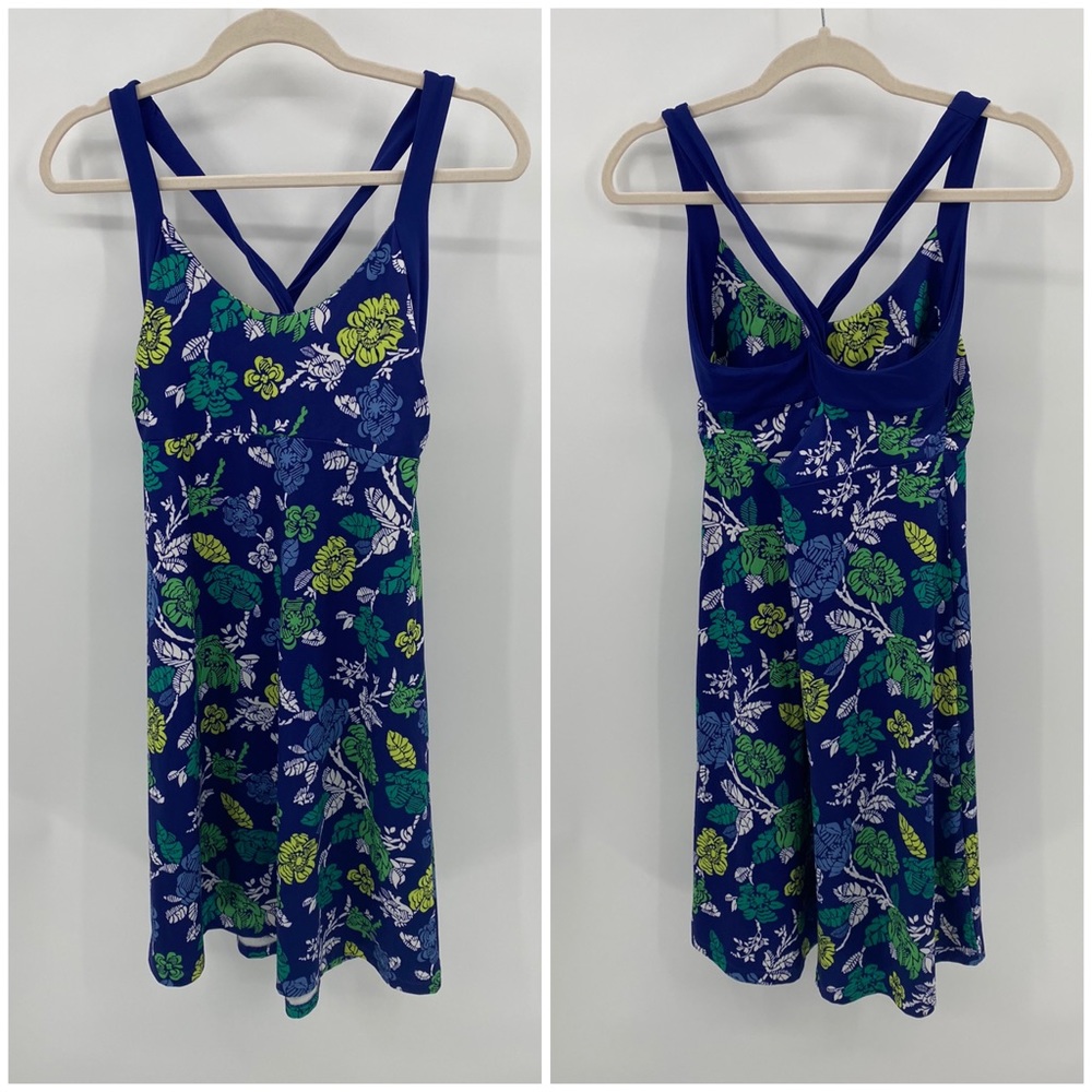 Patagonia floral magnolia active mini dress